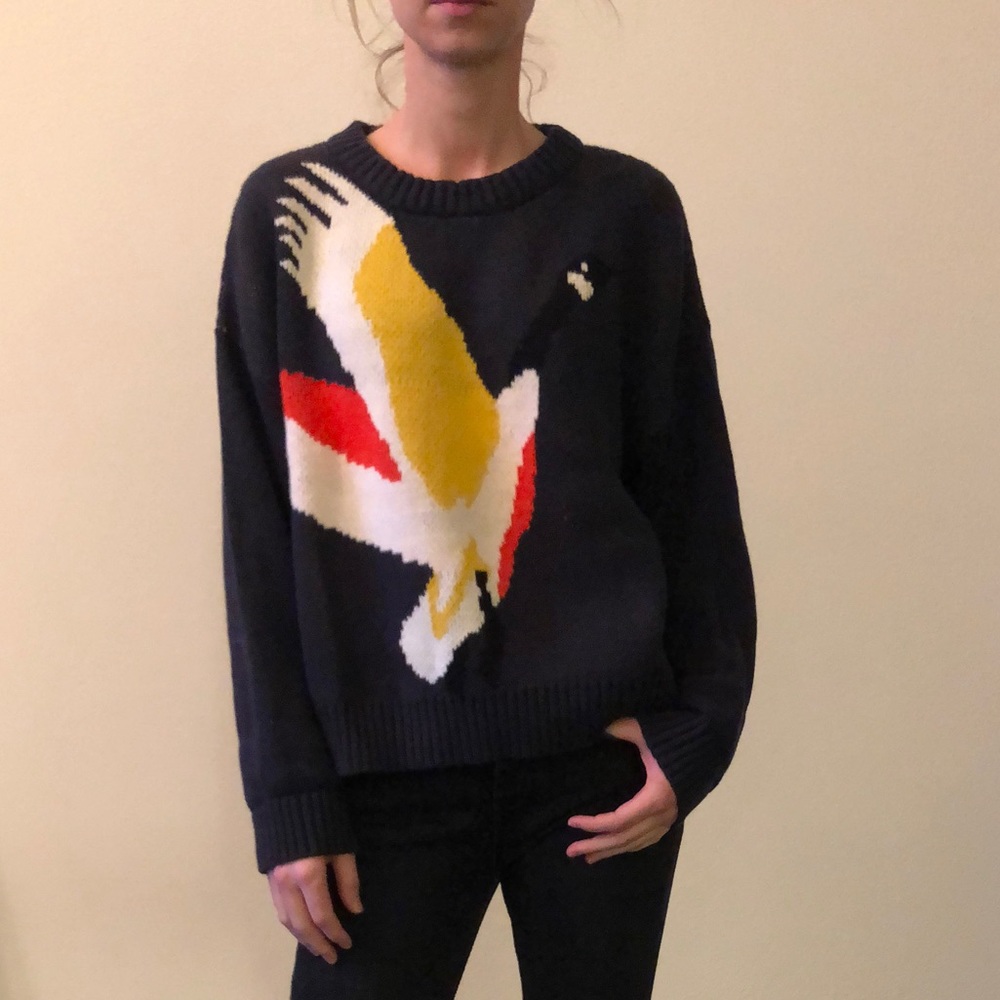 COPY - Navy Sweater with Goose